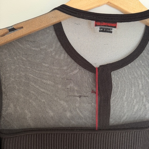 NWT Alexander McQueen Black Sheer Cardigan - Picture 7 of 10